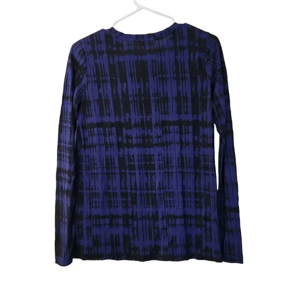 Vince Women's T-Shirt Top Size XS Multicolor Cotton Long Sleeves Round Neck - Picture 3 of 7